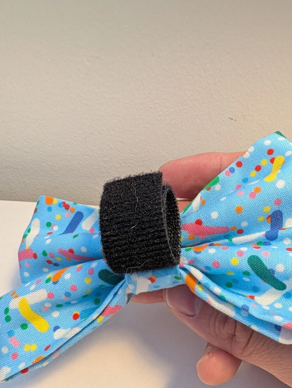 Southern Paws Southern Dog Confetti Birthday Sprinkle Blue Dog Bow Tie NIB